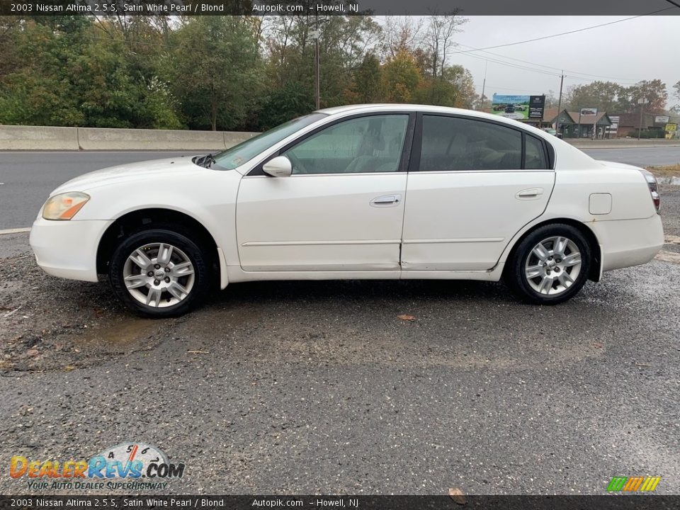 2003 Nissan Altima 2.5 S Satin White Pearl / Blond Photo #5