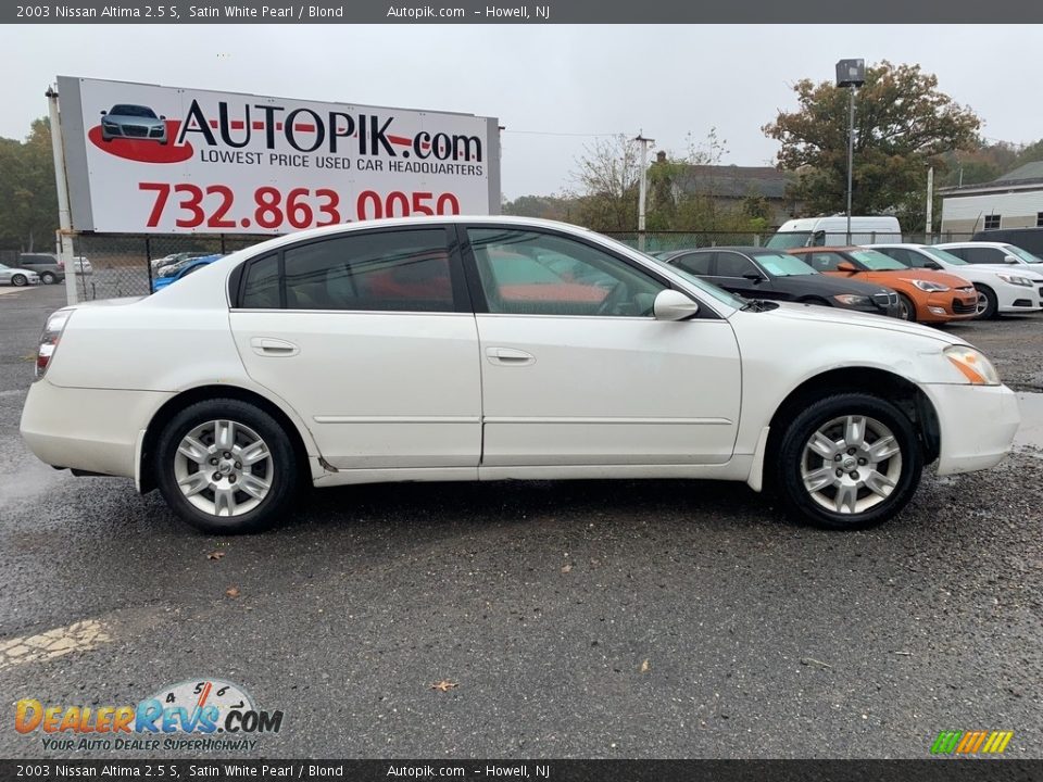 2003 Nissan Altima 2.5 S Satin White Pearl / Blond Photo #6