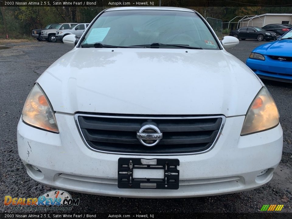 2003 Nissan Altima 2.5 S Satin White Pearl / Blond Photo #9