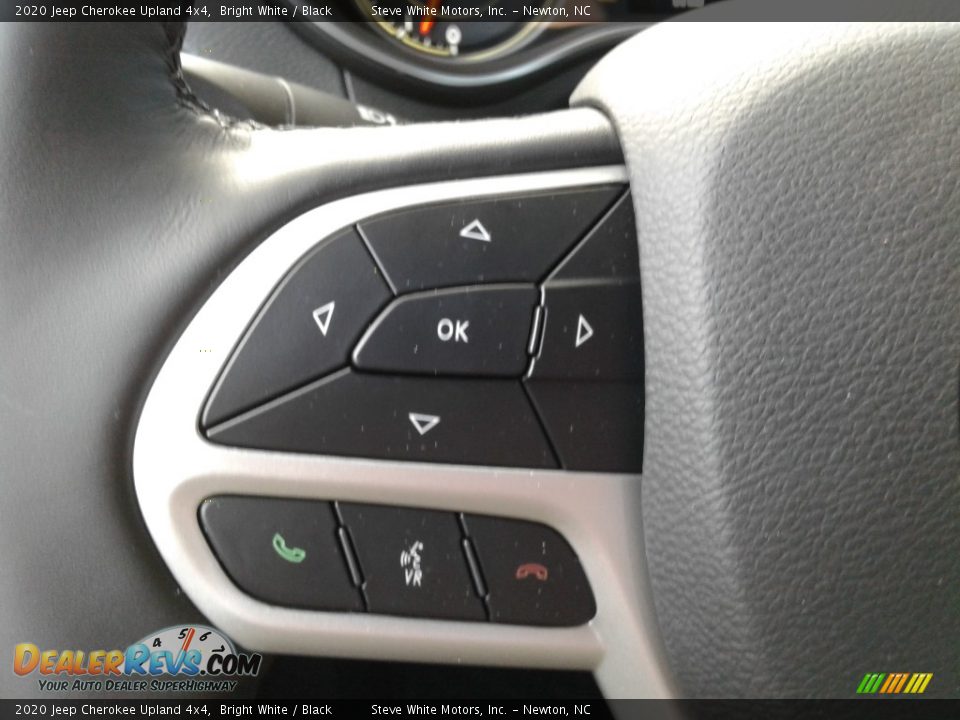 2020 Jeep Cherokee Upland 4x4 Bright White / Black Photo #16