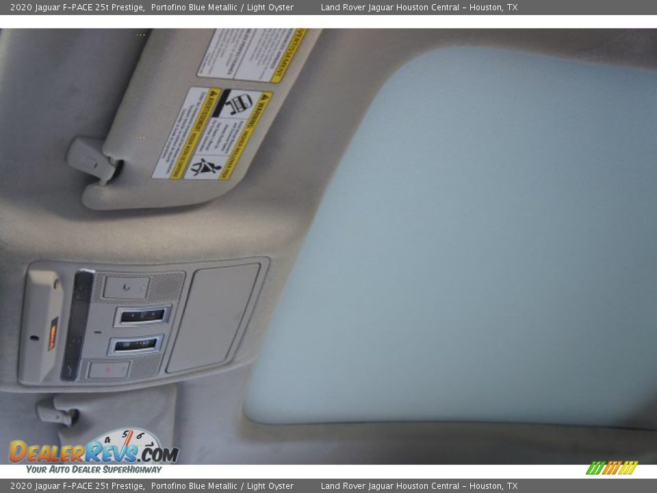 2020 Jaguar F-PACE 25t Prestige Portofino Blue Metallic / Light Oyster Photo #26