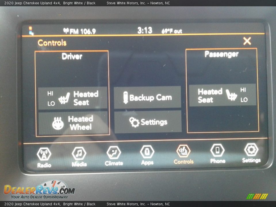 2020 Jeep Cherokee Upland 4x4 Bright White / Black Photo #23