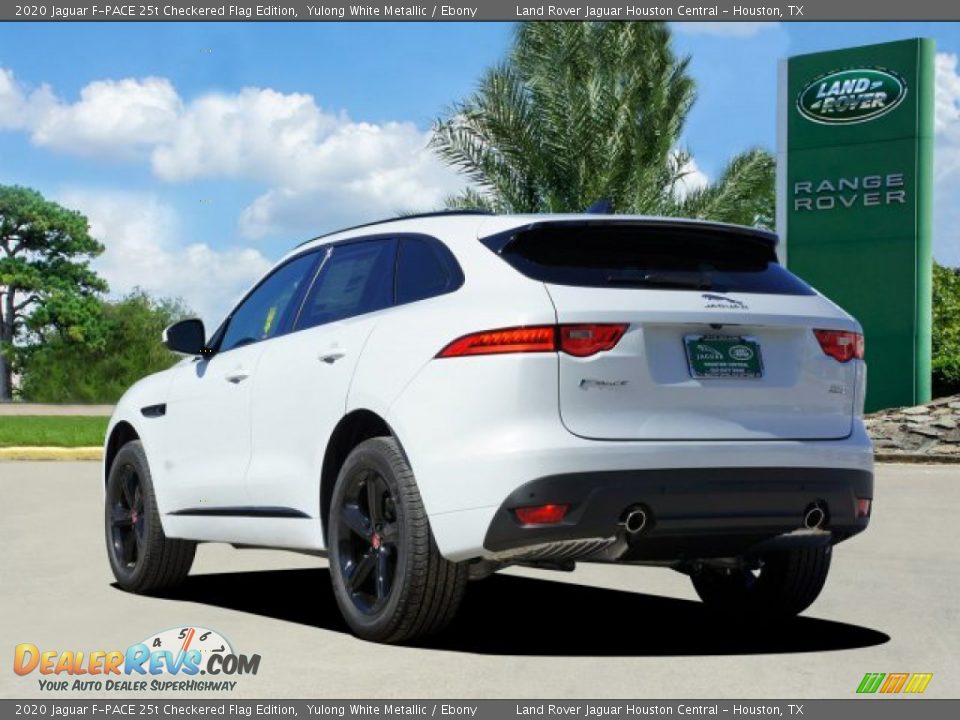 2020 Jaguar F-PACE 25t Checkered Flag Edition Yulong White Metallic / Ebony Photo #3