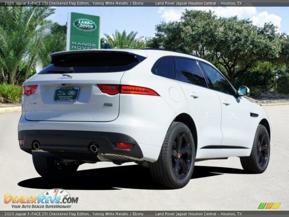 2020 Jaguar F-PACE 25t Checkered Flag Edition Yulong White Metallic / Ebony Photo #4