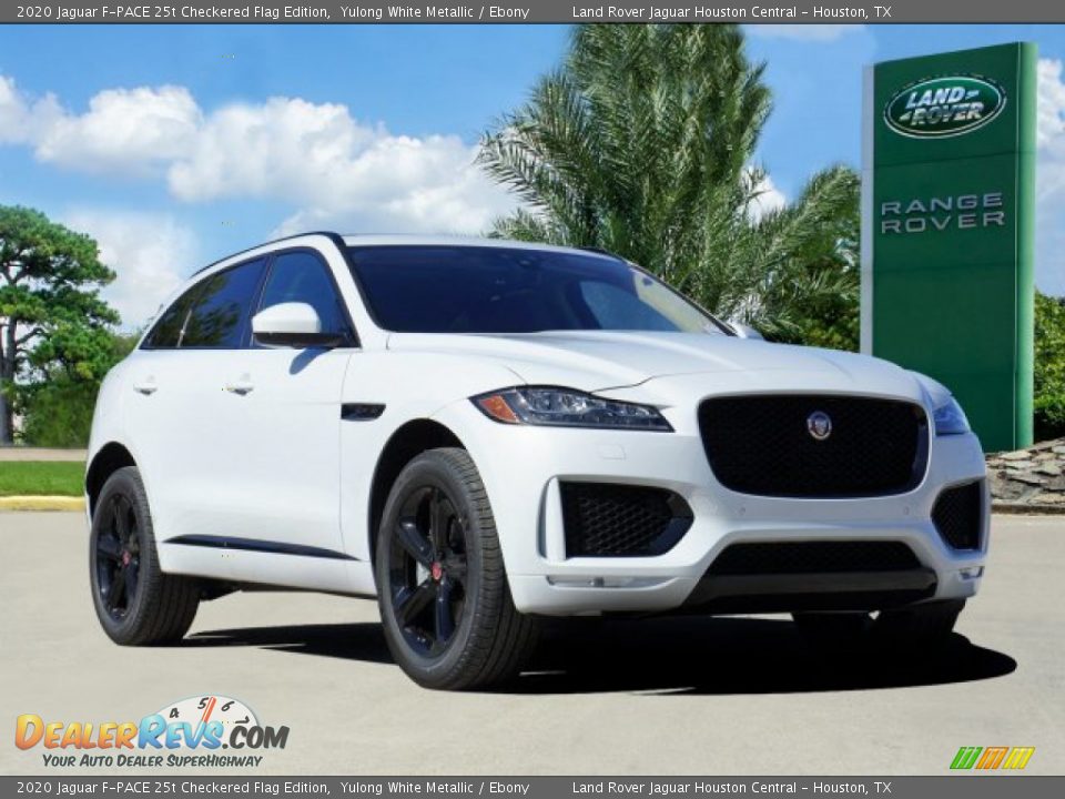 2020 Jaguar F-PACE 25t Checkered Flag Edition Yulong White Metallic / Ebony Photo #5