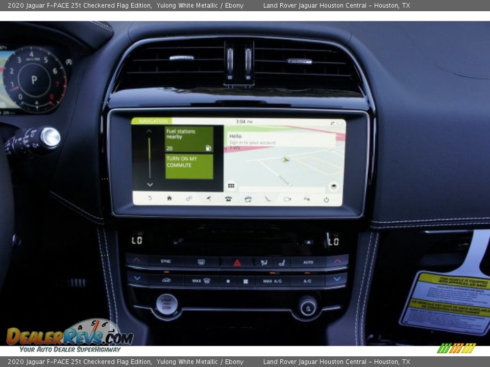 Navigation of 2020 Jaguar F-PACE 25t Checkered Flag Edition Photo #14