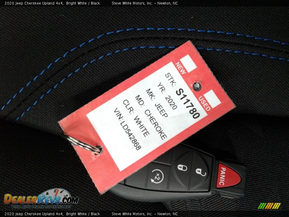 2020 Jeep Cherokee Upland 4x4 Bright White / Black Photo #31