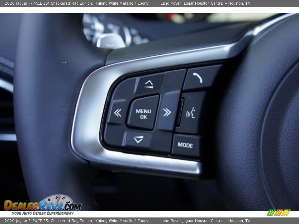 2020 Jaguar F-PACE 25t Checkered Flag Edition Steering Wheel Photo #19