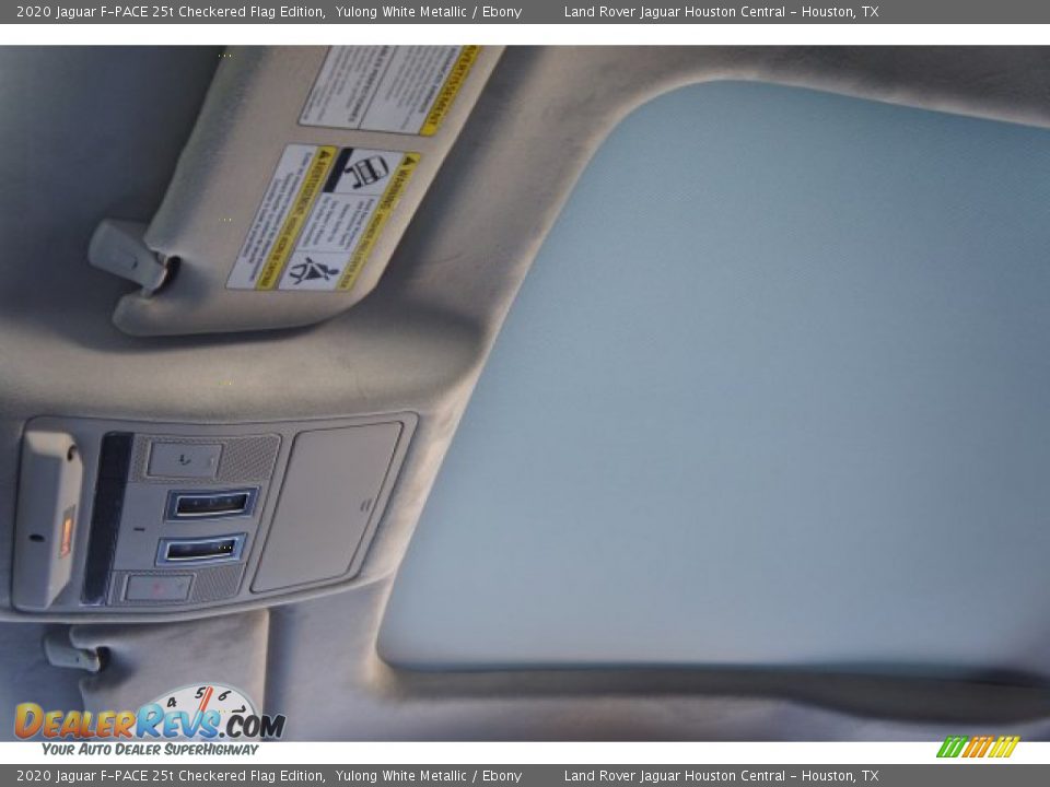 2020 Jaguar F-PACE 25t Checkered Flag Edition Yulong White Metallic / Ebony Photo #26