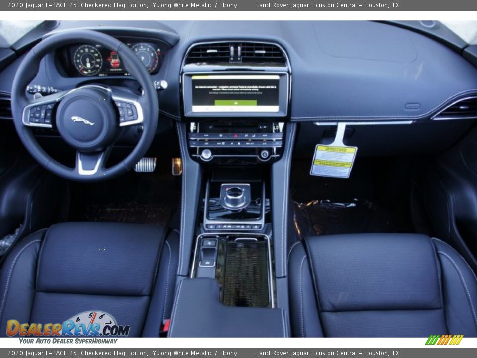 Dashboard of 2020 Jaguar F-PACE 25t Checkered Flag Edition Photo #27