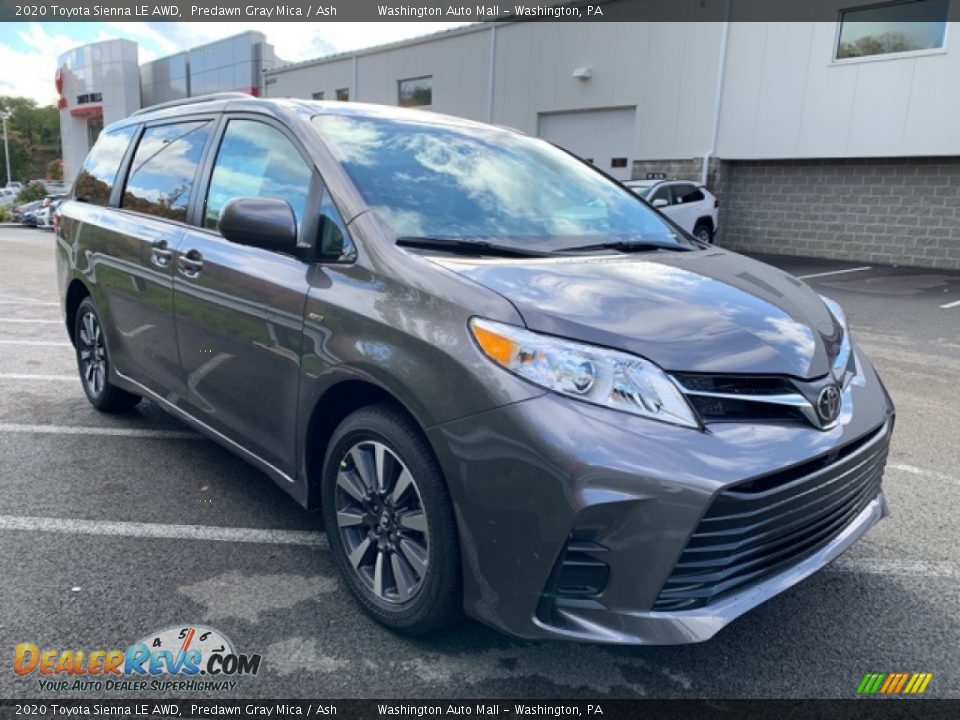 2020 Toyota Sienna LE AWD Predawn Gray Mica / Ash Photo #1