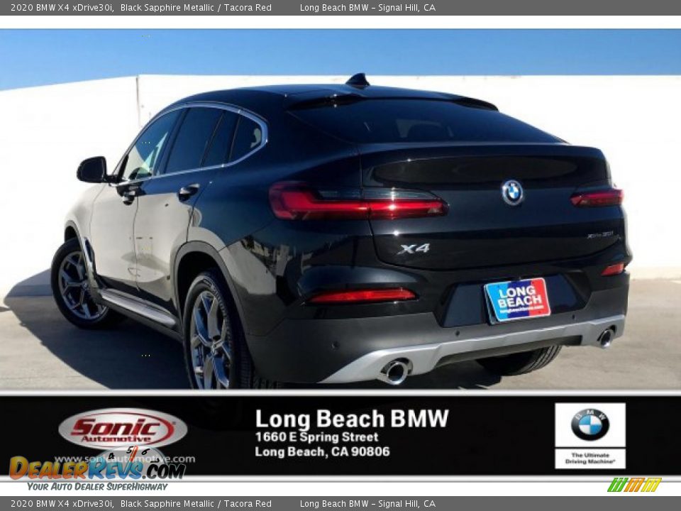 2020 BMW X4 xDrive30i Black Sapphire Metallic / Tacora Red Photo #2