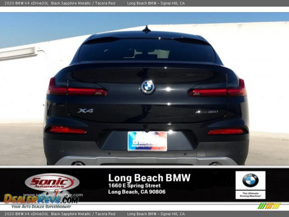 2020 BMW X4 xDrive30i Black Sapphire Metallic / Tacora Red Photo #3