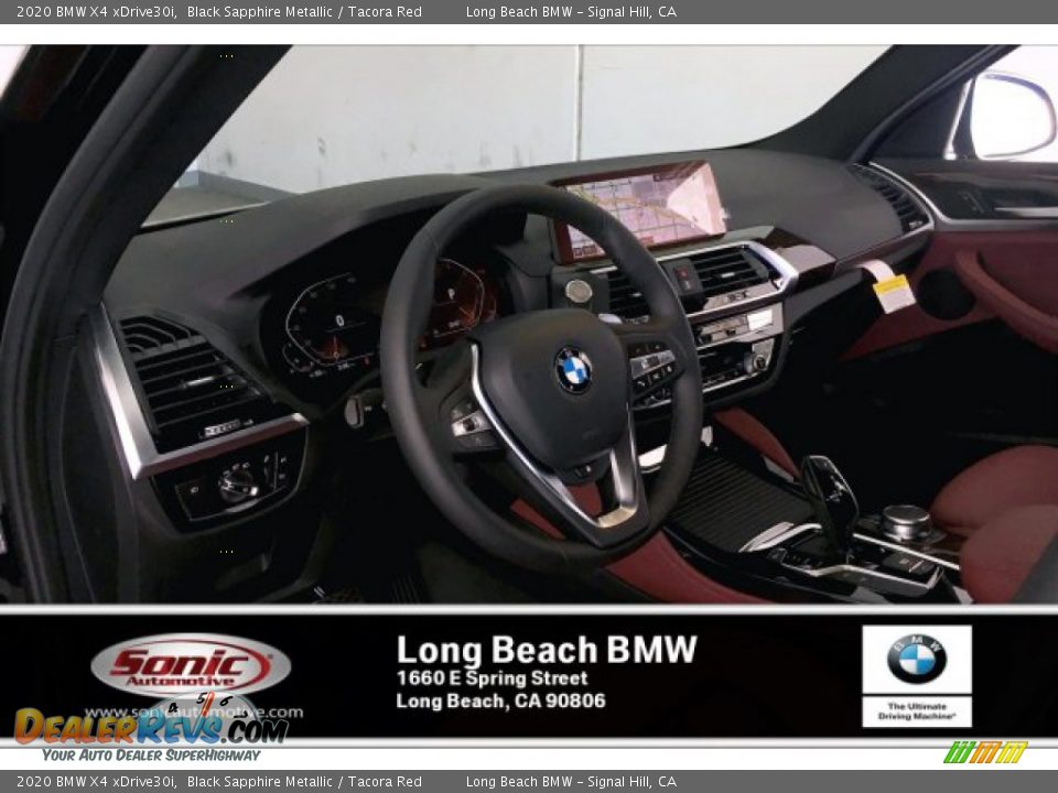 2020 BMW X4 xDrive30i Black Sapphire Metallic / Tacora Red Photo #4