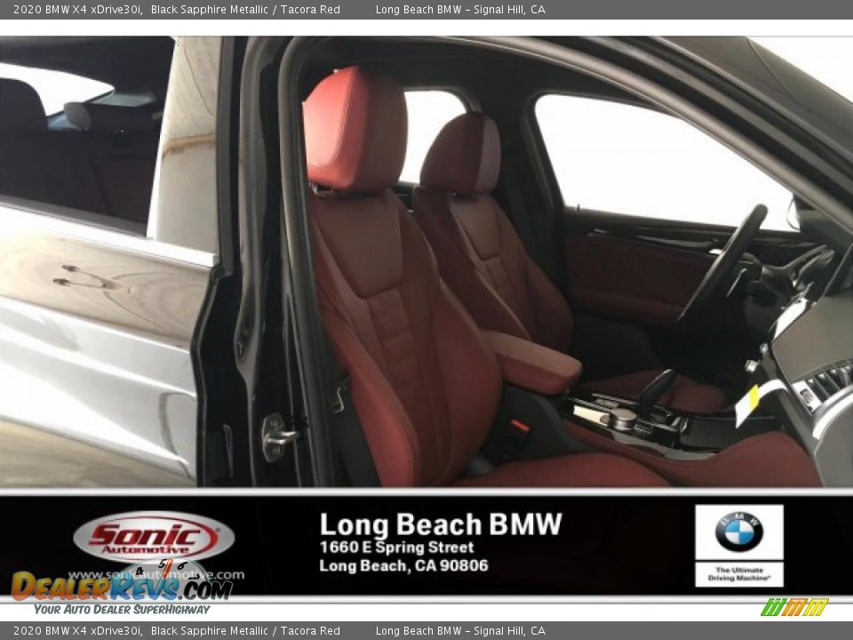 2020 BMW X4 xDrive30i Black Sapphire Metallic / Tacora Red Photo #7