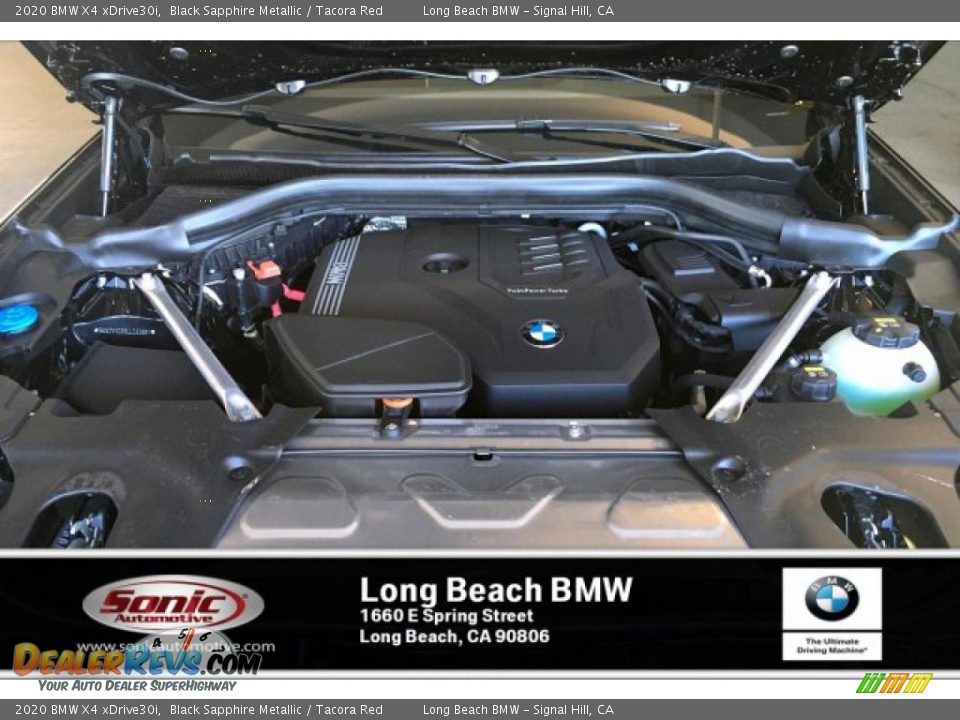 2020 BMW X4 xDrive30i Black Sapphire Metallic / Tacora Red Photo #8
