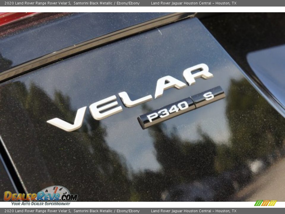 2020 Land Rover Range Rover Velar S Santorini Black Metallic / Ebony/Ebony Photo #9