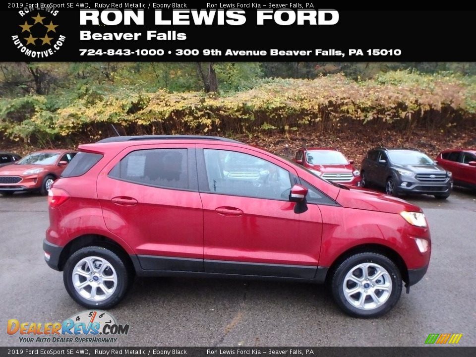2019 Ford EcoSport SE 4WD Ruby Red Metallic / Ebony Black Photo #1