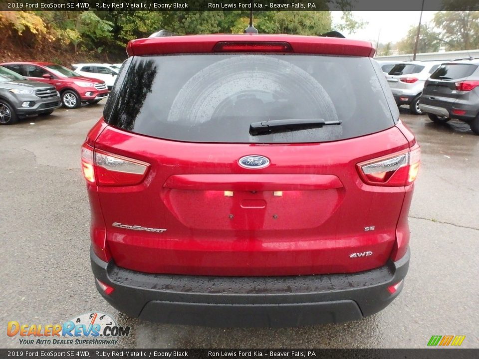 2019 Ford EcoSport SE 4WD Ruby Red Metallic / Ebony Black Photo #3