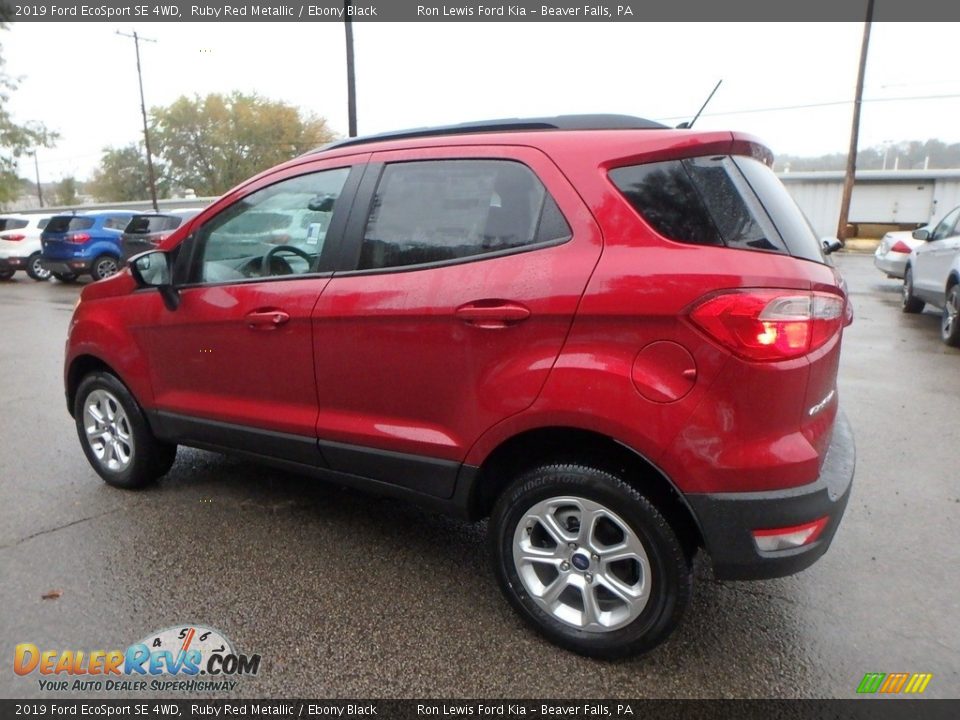 2019 Ford EcoSport SE 4WD Ruby Red Metallic / Ebony Black Photo #5