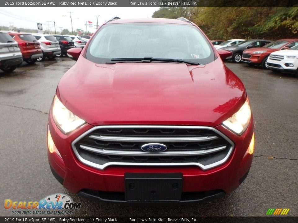 2019 Ford EcoSport SE 4WD Ruby Red Metallic / Ebony Black Photo #8