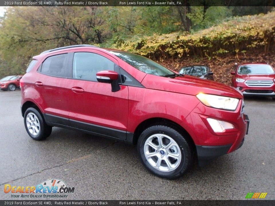 2019 Ford EcoSport SE 4WD Ruby Red Metallic / Ebony Black Photo #9