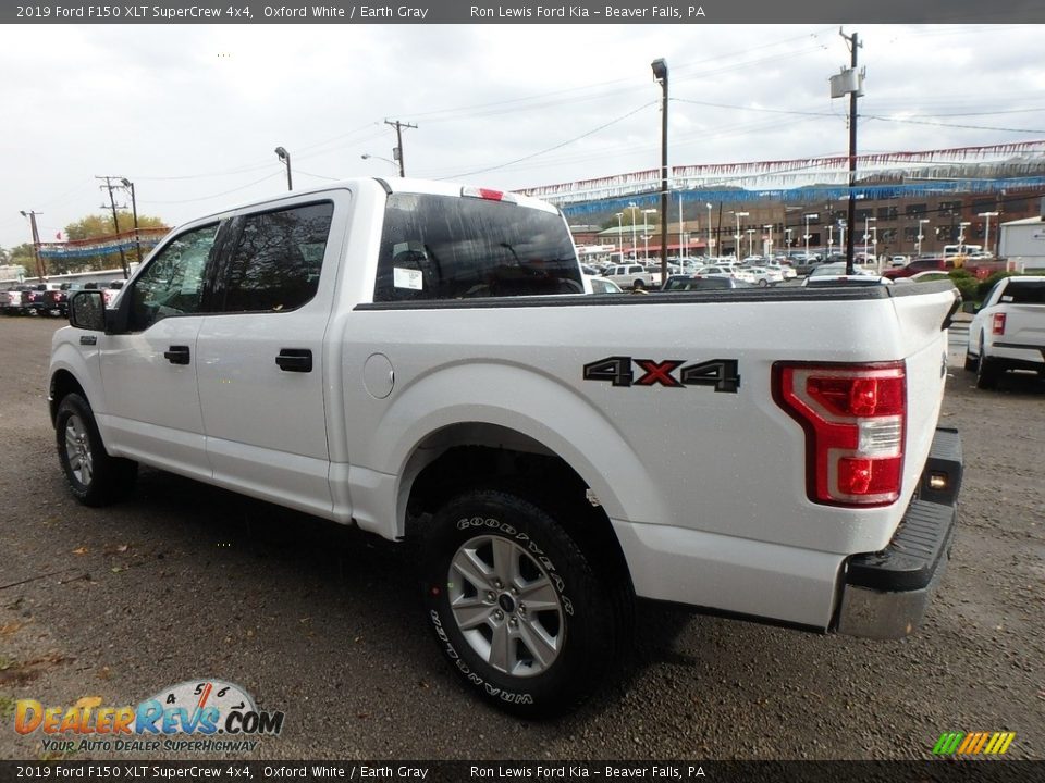 2019 Ford F150 XLT SuperCrew 4x4 Oxford White / Earth Gray Photo #4