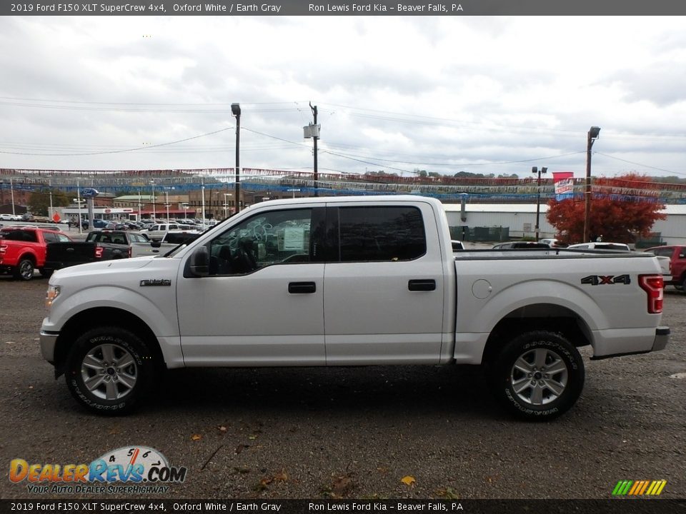 2019 Ford F150 XLT SuperCrew 4x4 Oxford White / Earth Gray Photo #5