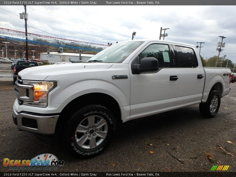 2019 Ford F150 XLT SuperCrew 4x4 Oxford White / Earth Gray Photo #6