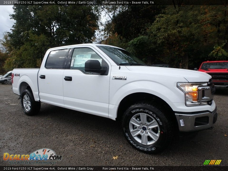 2019 Ford F150 XLT SuperCrew 4x4 Oxford White / Earth Gray Photo #8