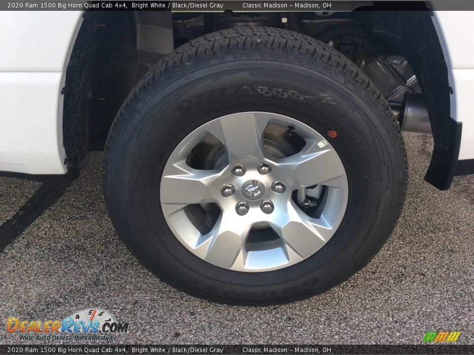 2020 Ram 1500 Big Horn Quad Cab 4x4 Bright White / Black/Diesel Gray Photo #10