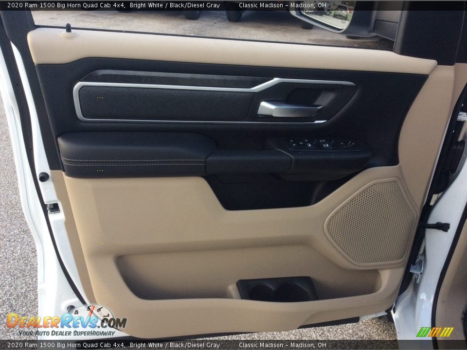 2020 Ram 1500 Big Horn Quad Cab 4x4 Bright White / Black/Diesel Gray Photo #11