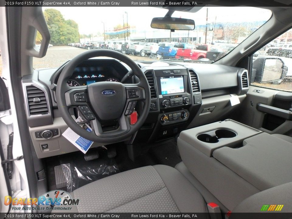 2019 Ford F150 XLT SuperCrew 4x4 Oxford White / Earth Gray Photo #13