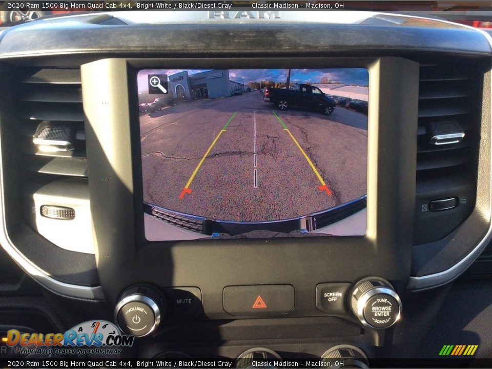 2020 Ram 1500 Big Horn Quad Cab 4x4 Bright White / Black/Diesel Gray Photo #15