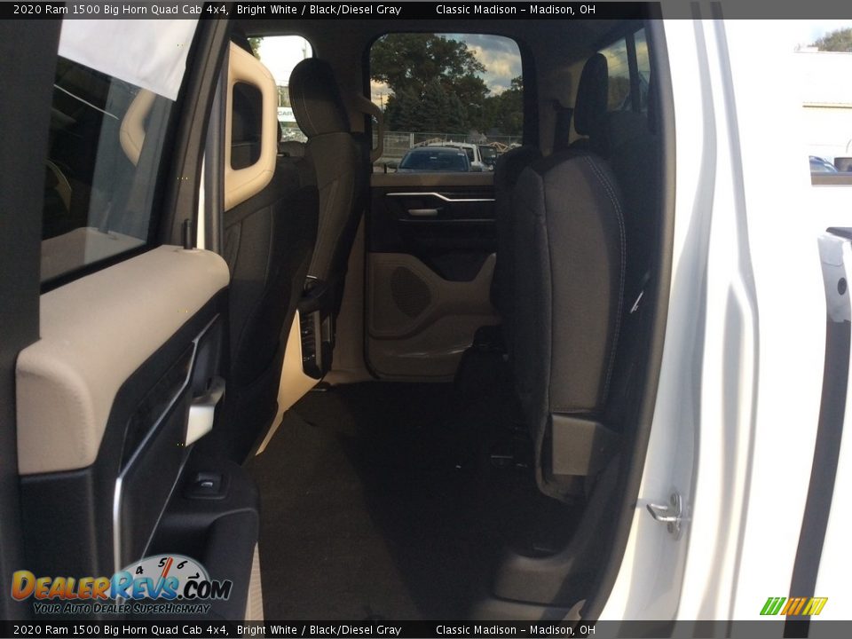 2020 Ram 1500 Big Horn Quad Cab 4x4 Bright White / Black/Diesel Gray Photo #17