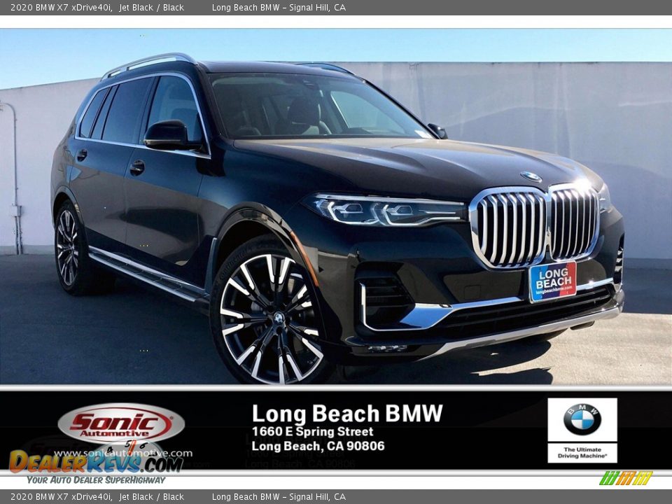 2020 BMW X7 xDrive40i Jet Black / Black Photo #1