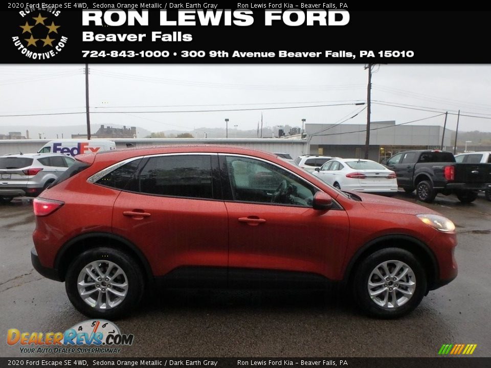 2020 Ford Escape SE 4WD Sedona Orange Metallic / Dark Earth Gray Photo #1