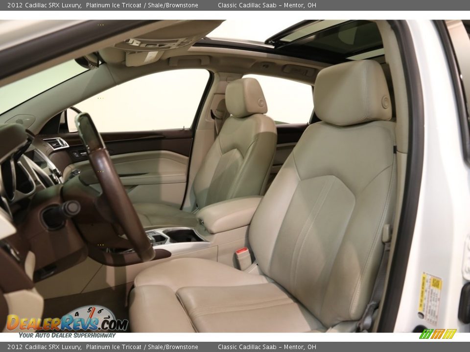 2012 Cadillac SRX Luxury Platinum Ice Tricoat / Shale/Brownstone Photo #5