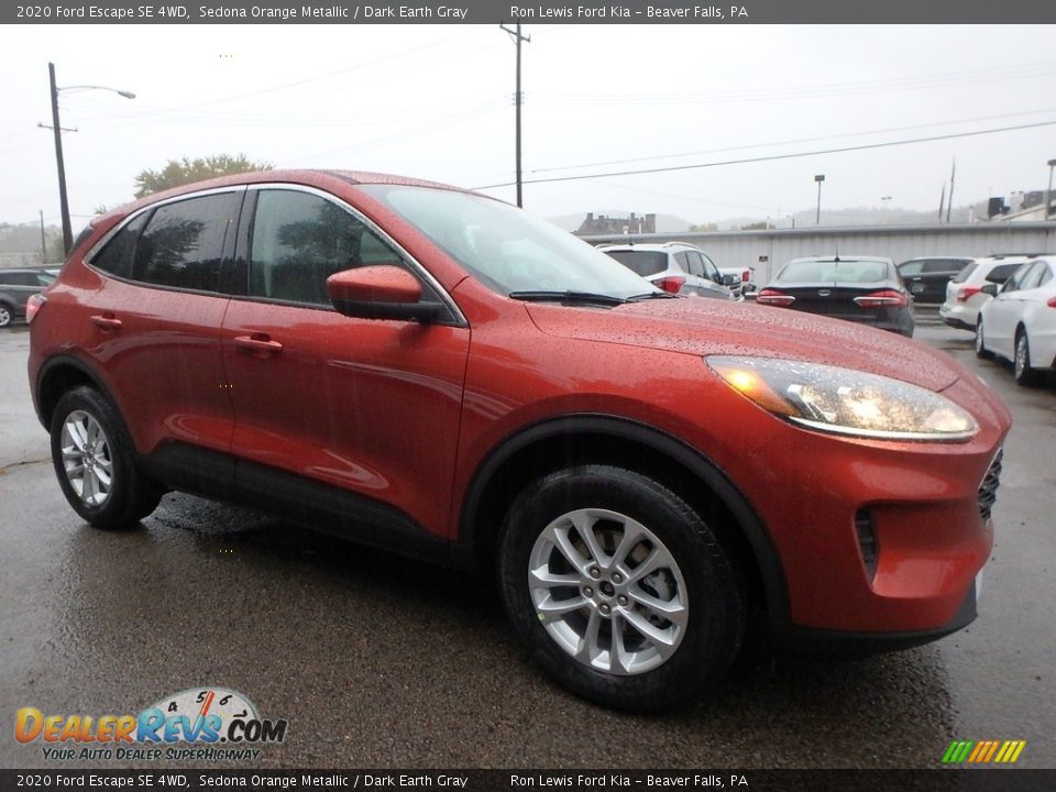 2020 Ford Escape SE 4WD Sedona Orange Metallic / Dark Earth Gray Photo #9