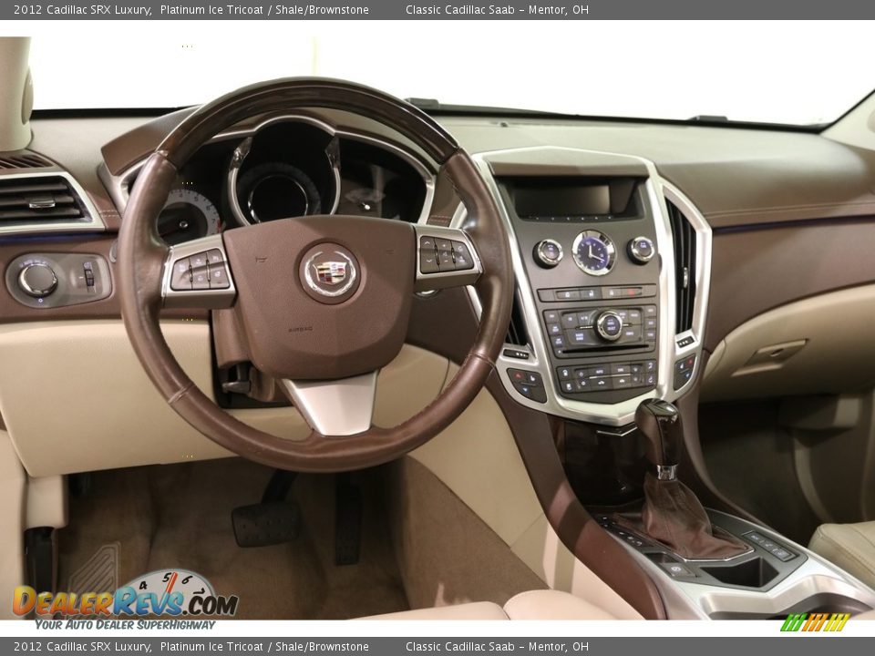 2012 Cadillac SRX Luxury Platinum Ice Tricoat / Shale/Brownstone Photo #6