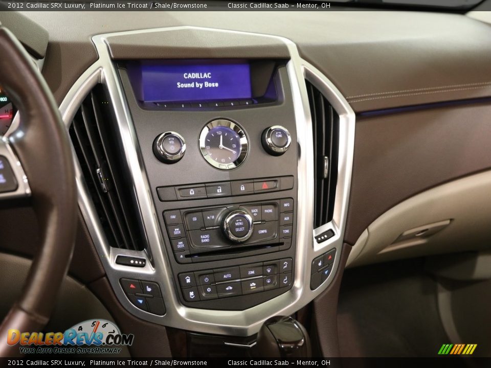 2012 Cadillac SRX Luxury Platinum Ice Tricoat / Shale/Brownstone Photo #9