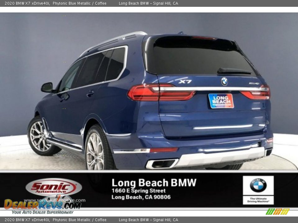 2020 BMW X7 xDrive40i Phytonic Blue Metallic / Coffee Photo #2