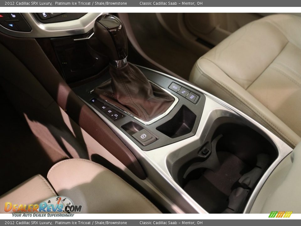 2012 Cadillac SRX Luxury Platinum Ice Tricoat / Shale/Brownstone Photo #12