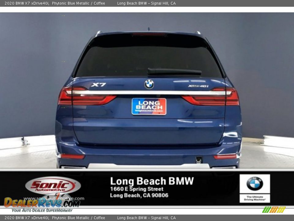 2020 BMW X7 xDrive40i Phytonic Blue Metallic / Coffee Photo #3