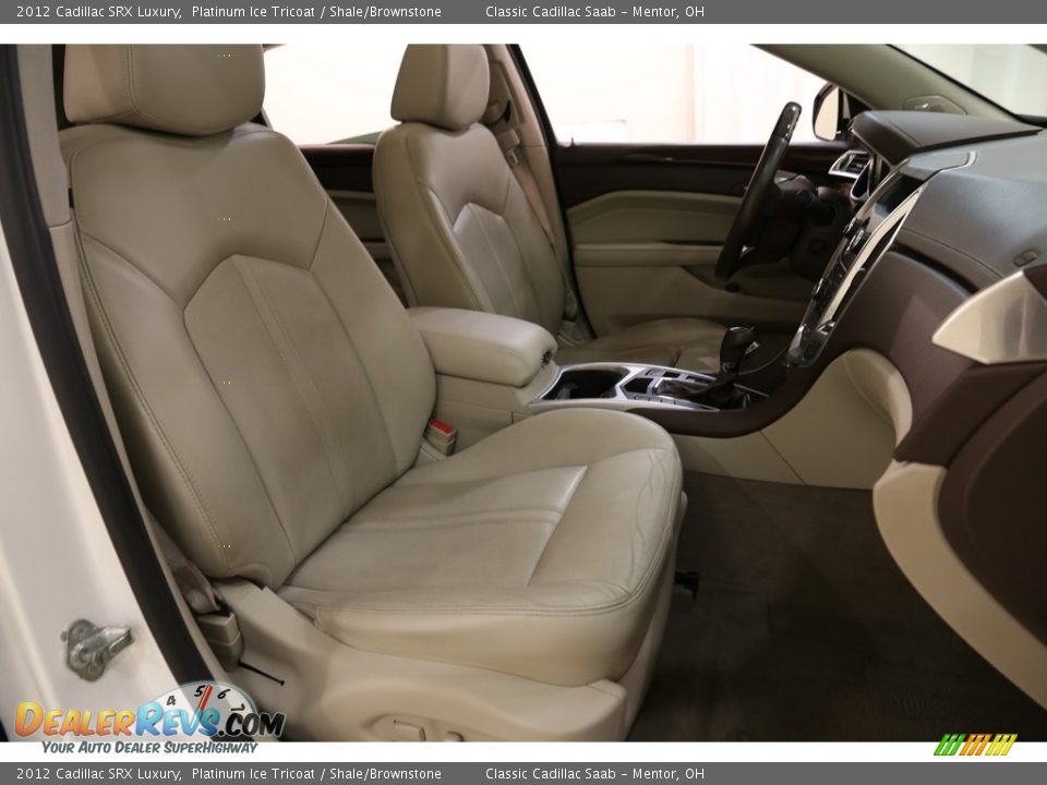 2012 Cadillac SRX Luxury Platinum Ice Tricoat / Shale/Brownstone Photo #14