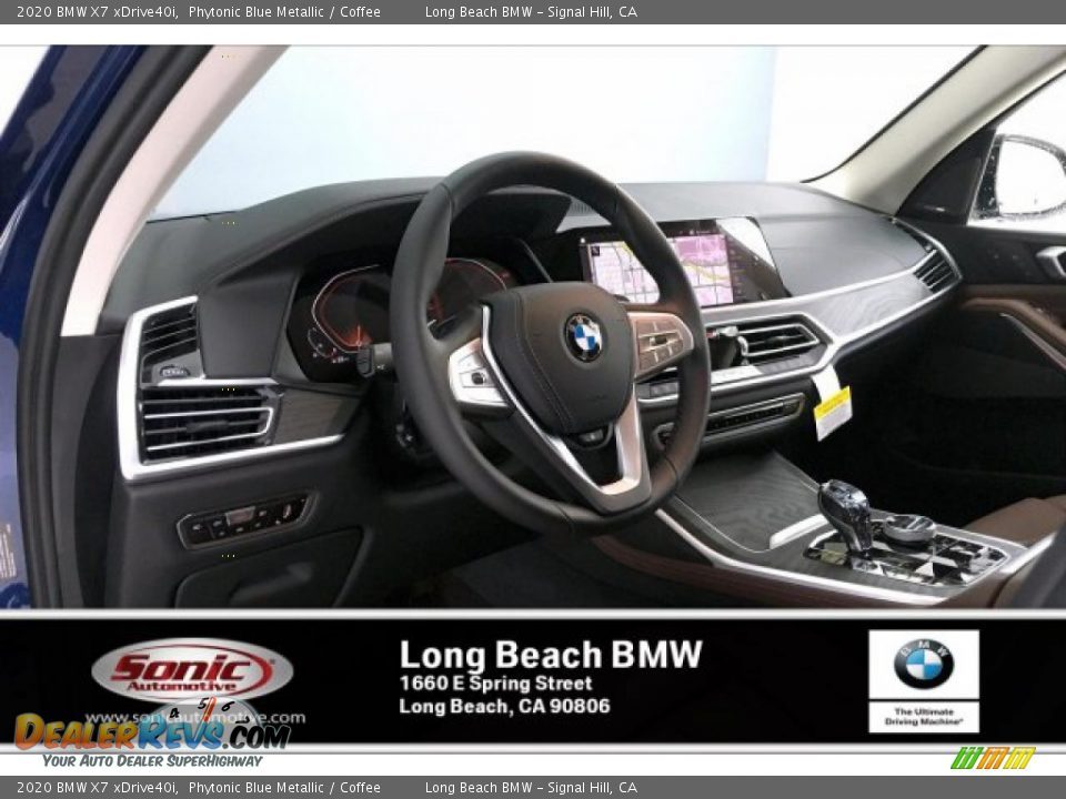 2020 BMW X7 xDrive40i Phytonic Blue Metallic / Coffee Photo #4