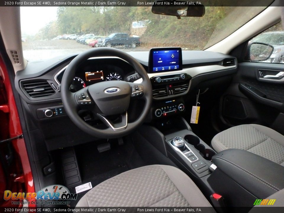 Dark Earth Gray Interior - 2020 Ford Escape SE 4WD Photo #15