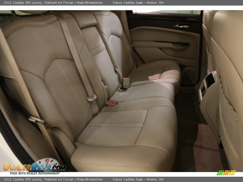 2012 Cadillac SRX Luxury Platinum Ice Tricoat / Shale/Brownstone Photo #15