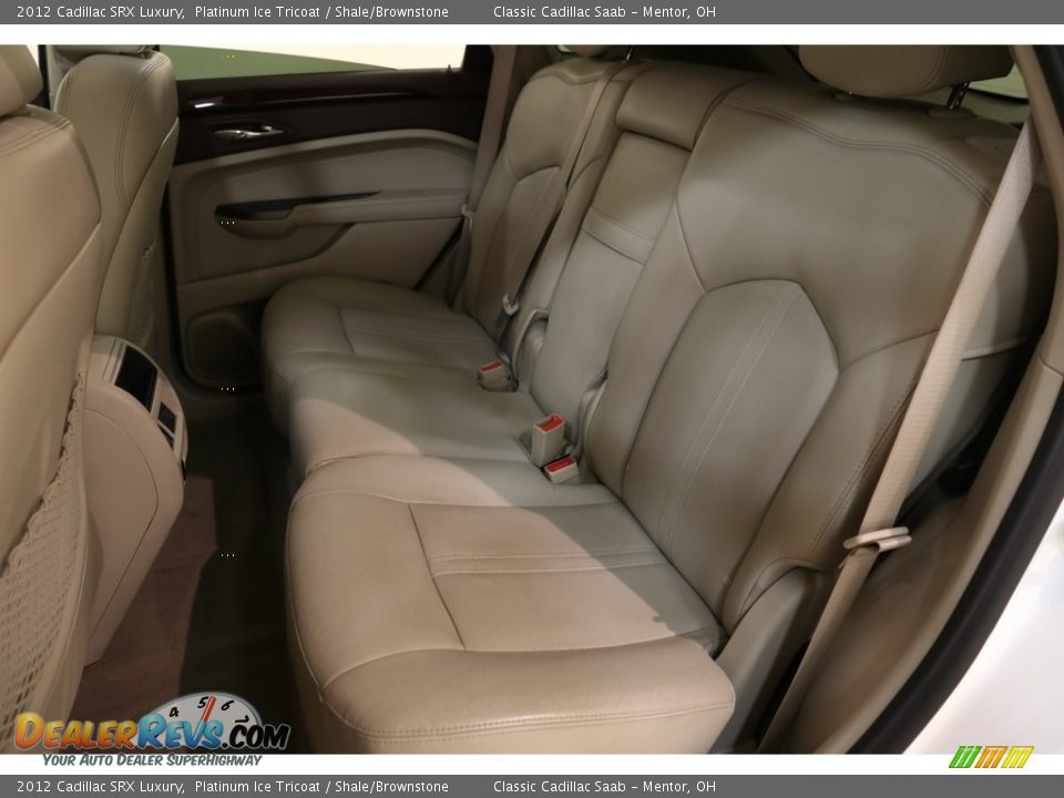 2012 Cadillac SRX Luxury Platinum Ice Tricoat / Shale/Brownstone Photo #16