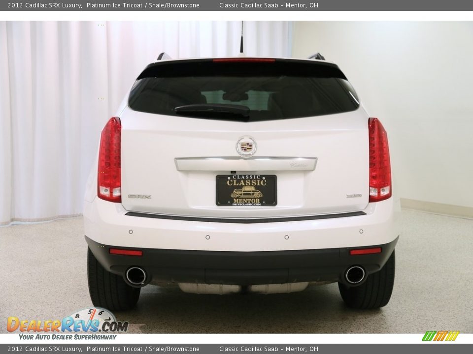 2012 Cadillac SRX Luxury Platinum Ice Tricoat / Shale/Brownstone Photo #17